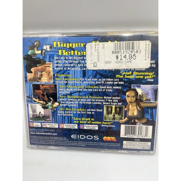 Tomb Raider III: Adventures Of Lara Croft For PlayStation 1 PS1 - Complete - Picture 3 of 7